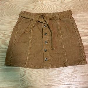 Corduroy Brown Skirt